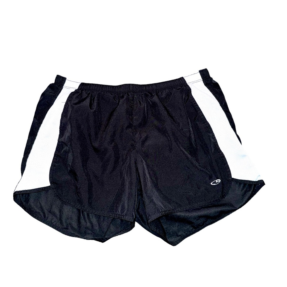 Women’s Black And White Athletic Shorts With Lining And Drawstring. Size Small.